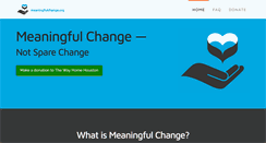 Desktop Screenshot of meaningfulchange.org