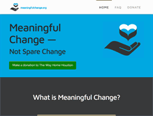 Tablet Screenshot of meaningfulchange.org